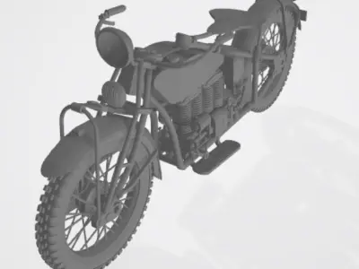 Indian 4 Motorcycle 3D print model