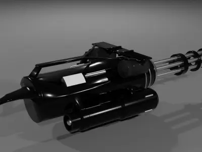 Real mini gun  3D model