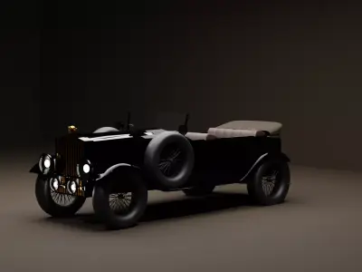 car from 1950 Free 3D model