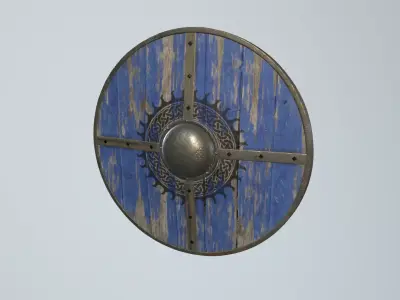 Viking Shield 3D model buy