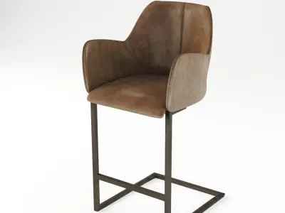 CLIVE BAR STOOL  Industry West Low-poly 3D model