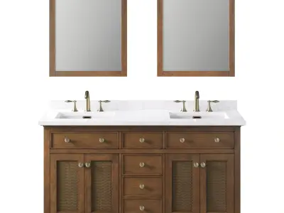OVE Ophelia 60 Almond Latte Vanity 3D model