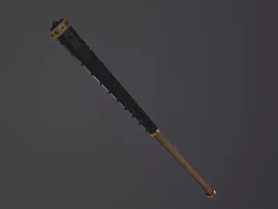 Kanabo samurai PBR  Low-poly 3D model
