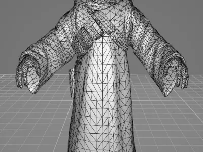 STAR WARS Jawa - Low Poly Game - Battlefield - FBX MODEL Low-poly 3D model