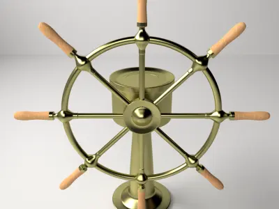 Ships Wheel 3D model