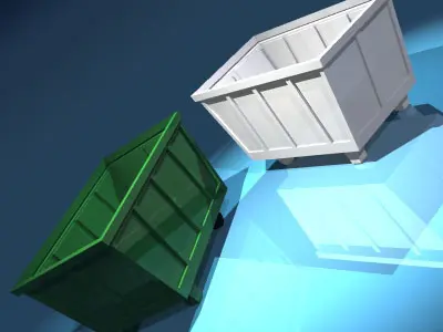 Recycle bin 3D model shop