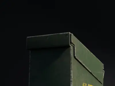 Ammo Box Low-poly 3D model buy