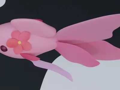 Cutie Fish - Cartoon Low-poly 3D model