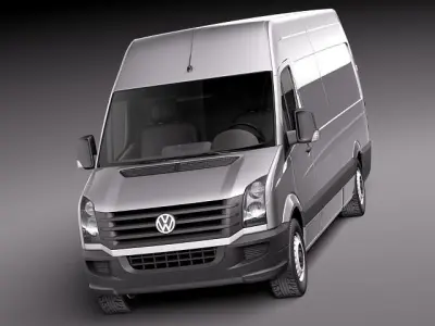 Volkswagen Crafter Van Long 2011 3D model