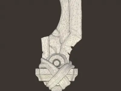 Stelezed sword Free low-poly 3D model