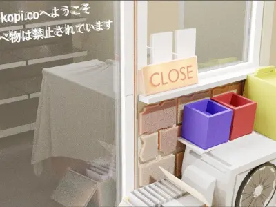 MINI SHOP Free low-poly 3D model