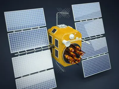 GPS Satellite 3D model