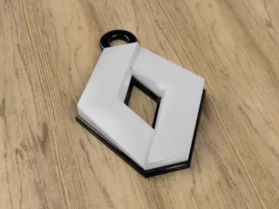 Renault Keychain Free 3D print model