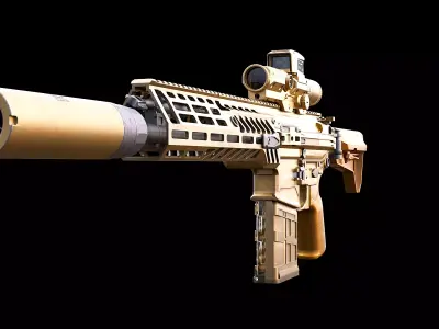 SIG MCX Spear XM7 Assault Rifle Modern Game Ready Weapon Low-poly 3D model
