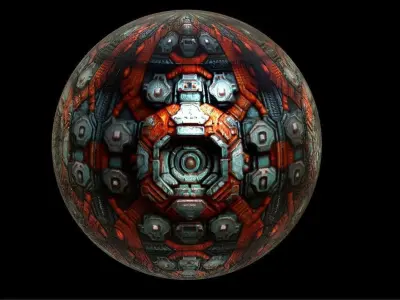 PBR Sci-Fi Seamless Realistic Material SBSAR 4k Texture 041 Texture