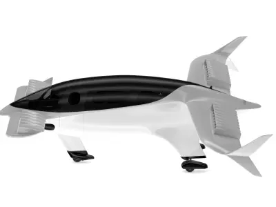 Lilium Jet Flying Taxi 2024 3D model