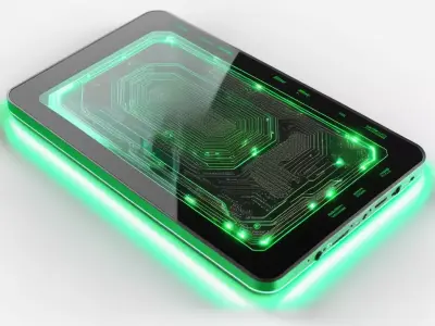 Futuristic SciFi Circuit Tablet Model 3D model