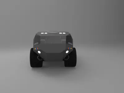 Futuristic APC Military Transport 3D model