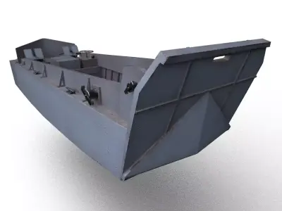 LCVP - WW2 Landing Craft - High Detail WWII Vessel Low-poly 3D model