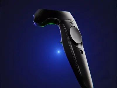 VR Controller Pro Sci Fi Joystick Subdiv Ready 3D model