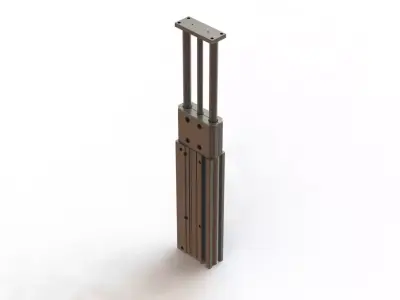 Cilindro Pneumatico SMC MGPM40 300Z Guided Pneumatic Cylinder 3D model