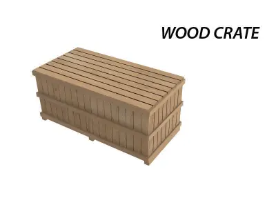 Wood Crate 3D model purchase