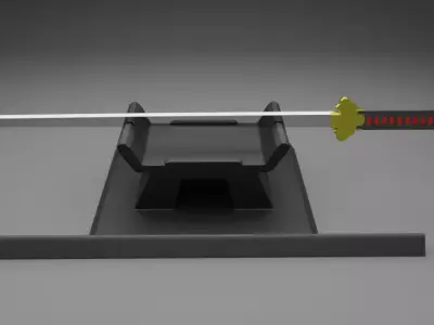 tang dao broad single edge sword 3D model