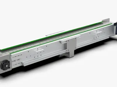 Three-dimensional chain conveyor 3D model