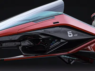 Hover Bike 3D model