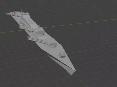 warship Free 3D print model