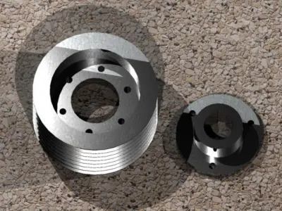 Polia  pulley Free 3D model