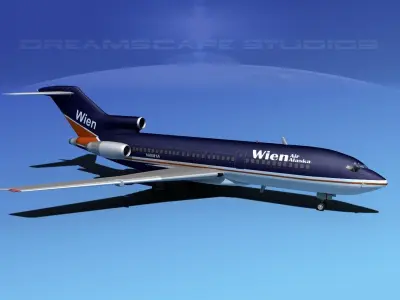 Boeing 727-100 Wien Air Alaska 3D model