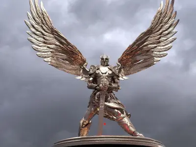 Serafim Warrior Sculpture 2 3D model
