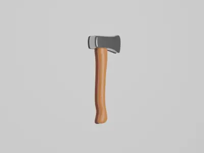 axe wood Low-poly 3D model purchase
