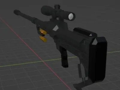 low-poly SnipeX T-Rex 3D model