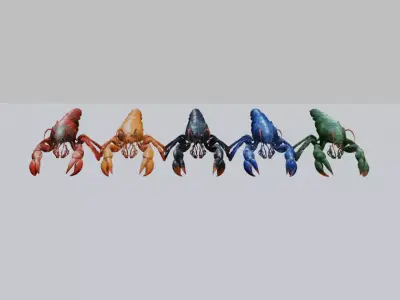 Fantasy Lobster 3D Model Pack 3D model