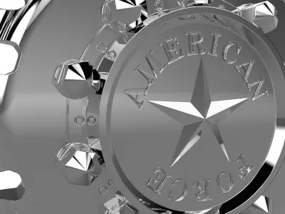 AMERICAN FORCE 9 LIBERTY DRW WHEEL 3D print model