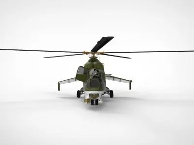 Mil Mi-24 Hind 3D model purchase