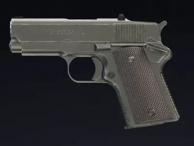 Detonics Combat Master Low Poly Low-poly 3D model