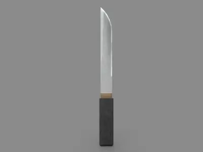 KNIFE Low-poly 3D model