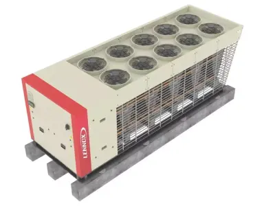 Industrial Chiller Unit  Lennox Neosys 3D Model  HVAC Equipment 3D model