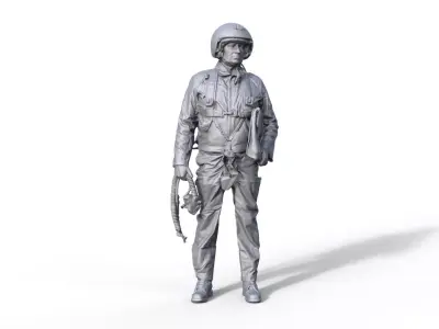Pilot figure Russia Mig Typ 919 3D print model