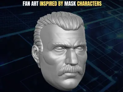 Miles Mayhem Fan art Kit 3D printable for Action Figures 3D print model
