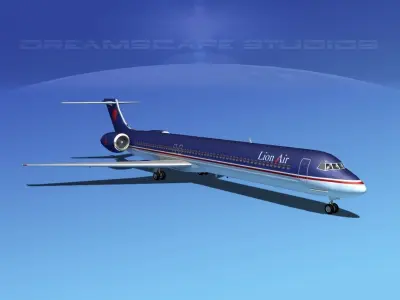 McDonnell Douglas MD-80 Lion 3D model