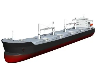 bulk carrier 3D model