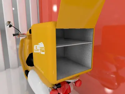 Delivery food box 3D model