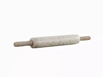 Marble Rolling Pin Set Low-poly 3D model
