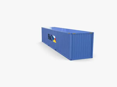 40ft Shipping Container PO v1 3D model