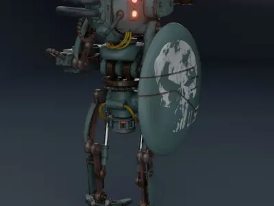 Gun Robot I 3D model