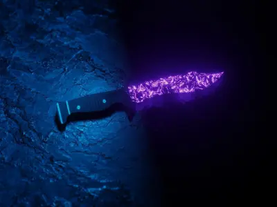 Violet lava Low-poly 3D model